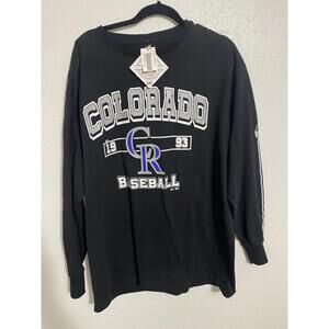 Colorado Rockies Men's Vintage Sweatshirt MLB Baseball Crewneck Embroidered